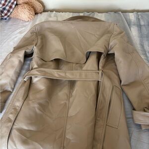 Aritzia Babaton Leather Coat
